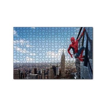 Cakapuzzle Spider Man Gökdelen Sörfü 120 Parça Ahşap Puzzle