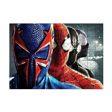 Cakapuzzle Spider Man Tüm Kostümleri 120 Parça Ahşap Puzzle