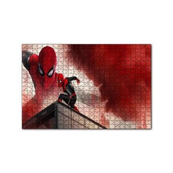 Cakapuzzle Spiderman Kızıl Bulutlar Görseli 120 Parça Ahşap Puzzle