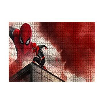 Cakapuzzle Spiderman Kızıl Bulutlar Görseli 120 Parça Ahşap Puzzle
