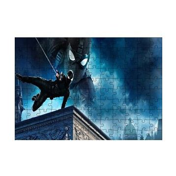 Cakapuzzle Spiderman Siyah Kıyafet 120 Parça Ahşap Puzzle