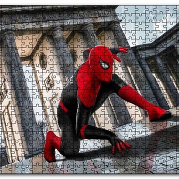 Cakapuzzle Spiderman Sütunlar Arasında Ahşap 1000 Parça Puzzle