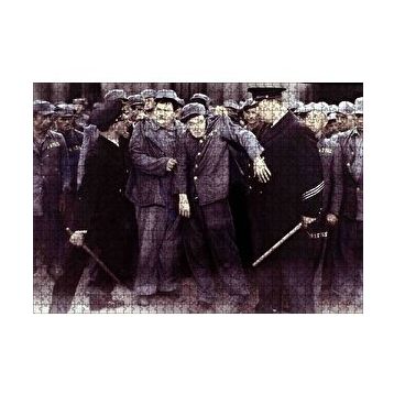Cakapuzzle Stan Laurel ve Oliver Hardy 120 Parça Ahşap Puzzle