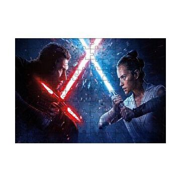 Cakapuzzle Starwars Rey Vs Kylo Ren 120 Parça Ahşap Puzzle