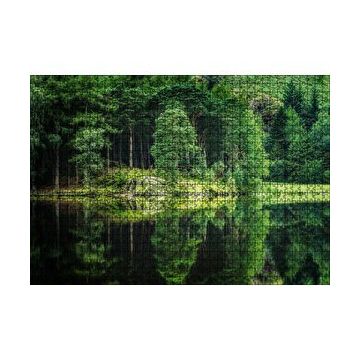 Cakapuzzle Su ve Yeşilin İnanılmaz Buluşması 120 Parça Ahşap Puzzle