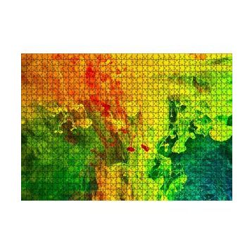 Cakapuzzle Suda Çöken Renkli Boyalar 120 Parça Ahşap Puzzle