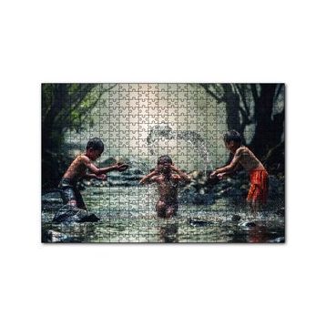 Cakapuzzle Suda Eğlenen Çocuklar 120 Parça Ahşap Puzzle