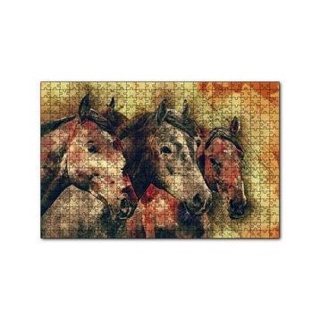 Cakapuzzle Suluboya 3 Kafadar 120 Parça Ahşap Puzzle