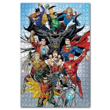 Cakapuzzle Süper Kahramanlar Bir Arada Ahşap 500 Parça Puzzle