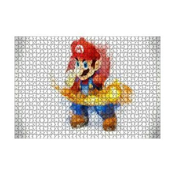 Cakapuzzle Super Mario Çizim 120 Parça Ahşap Puzzle