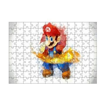 Cakapuzzle Super Mario Çizim 120 Parça Ahşap Puzzle