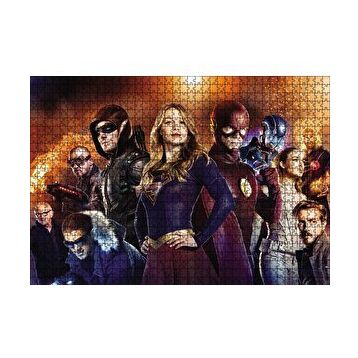 Cakapuzzle Supergirl Arrow Flash Görsel 120 Parça Ahşap Puzzle