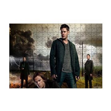 Cakapuzzle Supernatural Erkek Karakterler 120 Parça Ahşap Puzzle