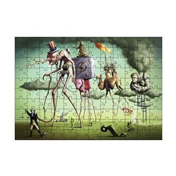Cakapuzzle Sürreal İmgeler Absürd Çizimler 120 Parça Ahşap Puzzle