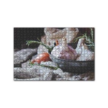 Cakapuzzle Tabakta Sarmısak Görseli 120 Parça Ahşap Puzzle