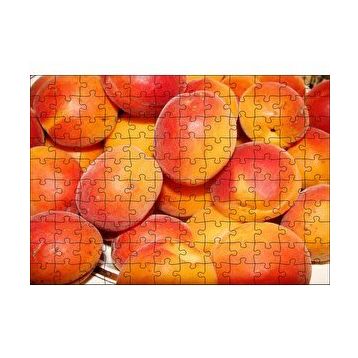 Cakapuzzle Tabakta Taze Şeftali ve Kayısılar 120 Parça Ahşap Puzzle