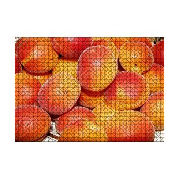 Cakapuzzle Tabakta Taze Şeftali ve Kayısılar 120 Parça Ahşap Puzzle
