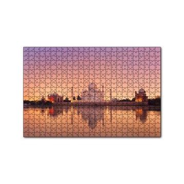 Cakapuzzle Tac Mahal ve Nehirdeki Aksi 120 Parça Ahşap Puzzle