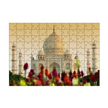 Cakapuzzle Tac Mahal Yakın Çekim 120 Parça Ahşap Puzzle