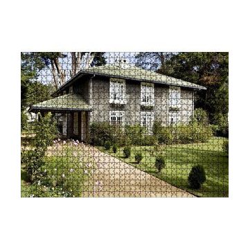 Cakapuzzle Taş Ev Görseli 120 Parça Ahşap Puzzle