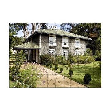 Cakapuzzle Taş Ev Görseli 120 Parça Ahşap Puzzle