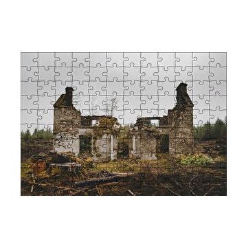 Cakapuzzle Taş Evin Yıkıntıları 120 Parça Ahşap Puzzle