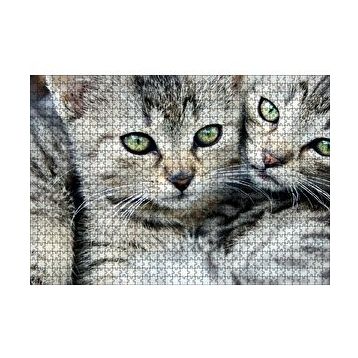 Cakapuzzle Tekir Yavru Kediler 120 Parça Ahşap Puzzle