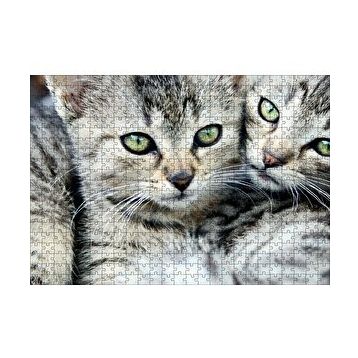 Cakapuzzle Tekir Yavru Kediler 120 Parça Ahşap Puzzle