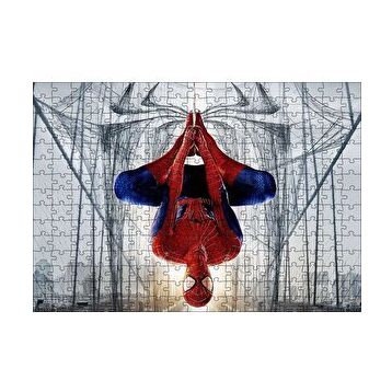 Cakapuzzle Ters Asılı Duran Spider Man 120 Parça Ahşap Puzzle