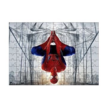 Cakapuzzle Ters Asılı Duran Spider Man 120 Parça Ahşap Puzzle