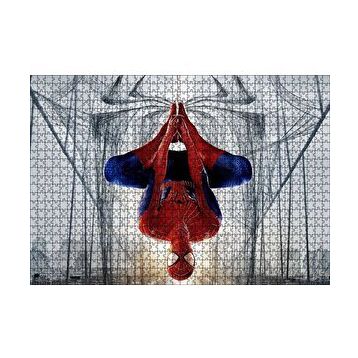 Cakapuzzle Ters Asılı Duran Spider Man 120 Parça Ahşap Puzzle