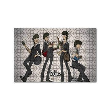 Cakapuzzle The Beatles Karikatürize Çizim 120 Parça Ahşap Puzzle