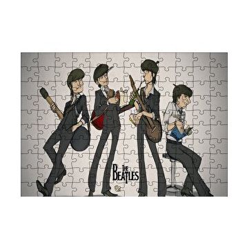 Cakapuzzle The Beatles Karikatürize Çizim 120 Parça Ahşap Puzzle