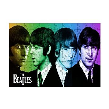 Cakapuzzle The Beatles Renk Geçişli Portre 120 Parça Ahşap Puzzle