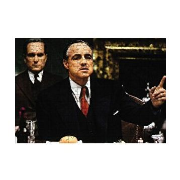 Cakapuzzle The Godfather Marlon Brando Yemek Masasında 120 Parça Ahşap Puzzle