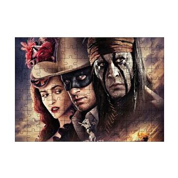 Cakapuzzle The Lone Ranger Filmi Görseli 120 Parça Ahşap Puzzle