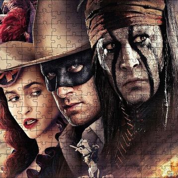 Cakapuzzle The Lone Ranger Filmi Görseli 120 Parça Ahşap Puzzle