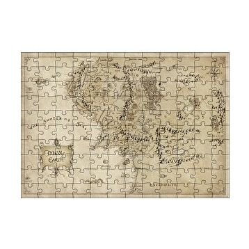 Cakapuzzle The Lord of the Rings Ortadünya Haritası 120 Parça Ahşap Puzzle