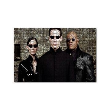 Cakapuzzle The Matrix Neo Trinity ve Morpheus 120 Parça Ahşap Puzzle