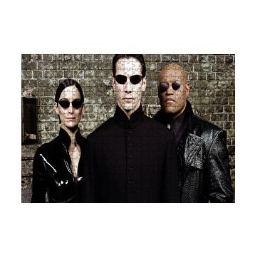 Cakapuzzle The Matrix Neo Trinity ve Morpheus 120 Parça Ahşap Puzzle