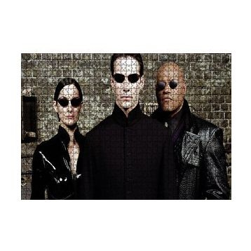 Cakapuzzle The Matrix Neo Trinity ve Morpheus 120 Parça Ahşap Puzzle