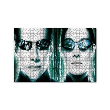 Cakapuzzle The Matrix Neo ve Trinity 120 Parça Ahşap Puzzle