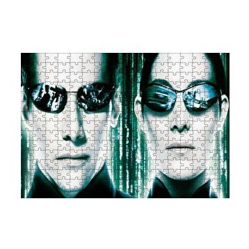 Cakapuzzle The Matrix Neo ve Trinity 120 Parça Ahşap Puzzle