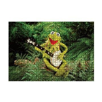Cakapuzzle The Muppets Kurbağa Kermit ve Enstrümanı 120 Parça Ahşap Puzzle