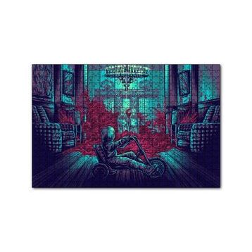 Cakapuzzle The Shining İkizler ve Bisikletli Çocuk 120 Parça Ahşap Puzzle