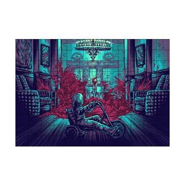 Cakapuzzle The Shining İkizler ve Bisikletli Çocuk 120 Parça Ahşap Puzzle