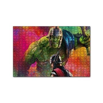 Cakapuzzle Thor ve Hulk 120 Parça Ahşap Puzzle