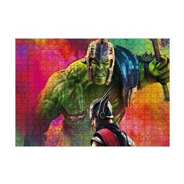 Cakapuzzle Thor ve Hulk 120 Parça Ahşap Puzzle
