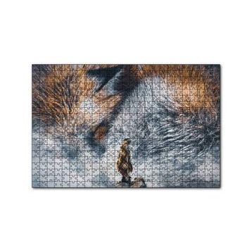Cakapuzzle Tilki Gözü ve İnsan İllüstrasyon 120 Parça Ahşap Puzzle