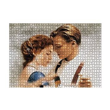 Cakapuzzle Titanic Rose ve Jack Dans Ediyor 120 Parça Ahşap Puzzle